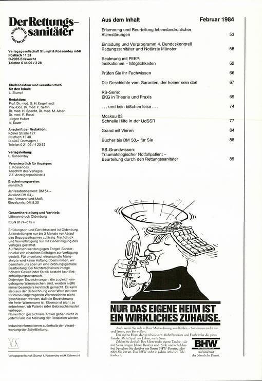 Der Rettungssanitäter 02/1984