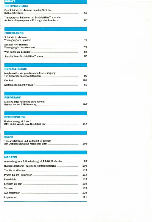 RETTUNGSDIENST 02/1985