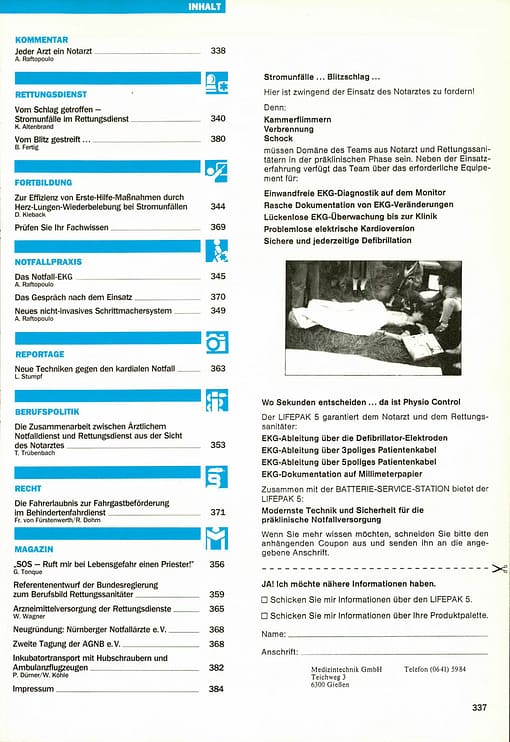 RETTUNGSDIENST 05/1986