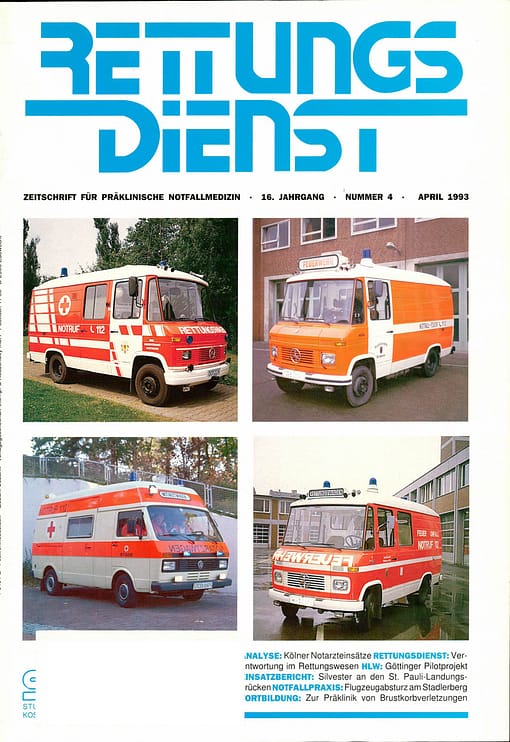 RETTUNGSDIENST 04/1993