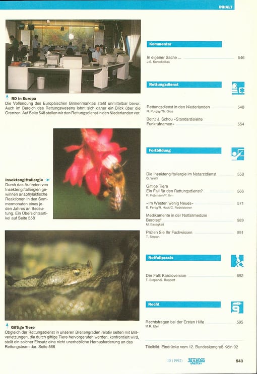 RETTUNGSDIENST 08/1992