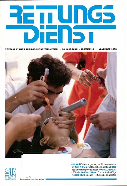 RETTUNGSDIENST 11/1993