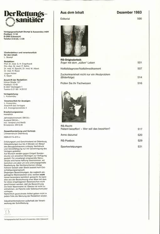 Der Rettungssanitäter 12/1983
