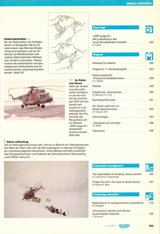 RETTUNGSDIENST 04/1991
