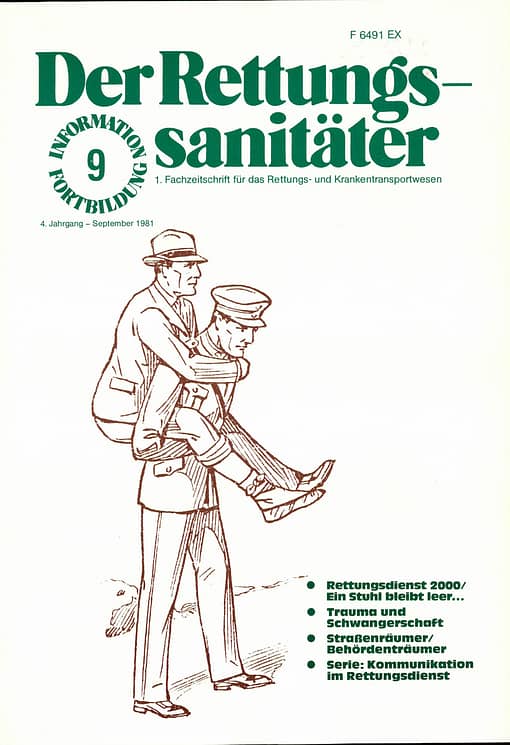 Der Rettungssanitäter 09/1981