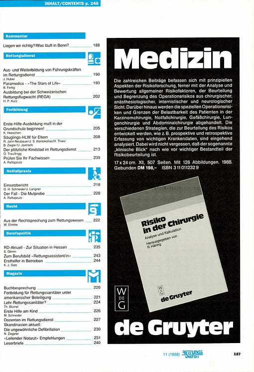 RETTUNGSDIENST 04/1988