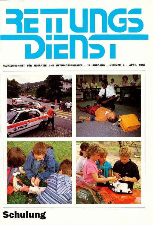 RETTUNGSDIENST 04/1988