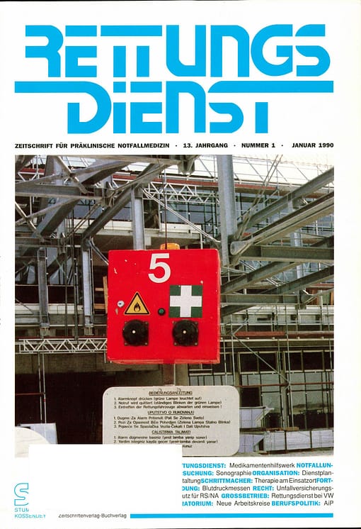 RETTUNGSDIENST 01/1990