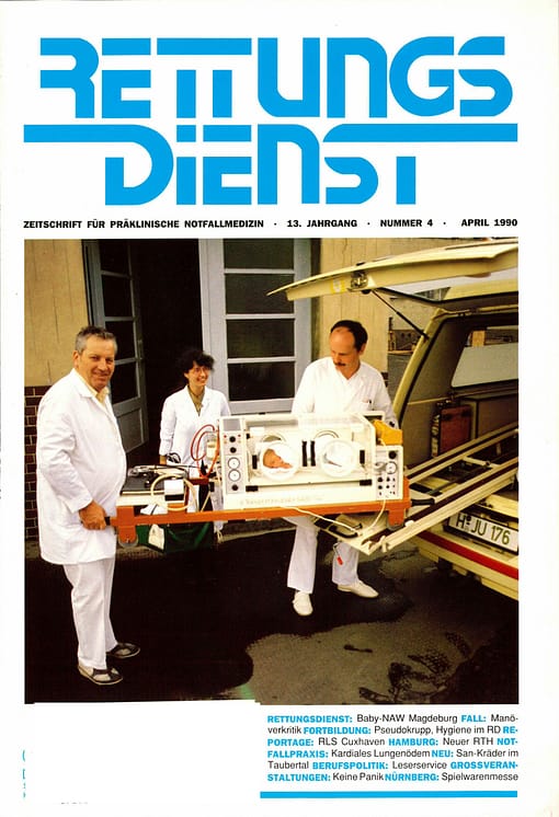 RETTUNGSDIENST 04/1990