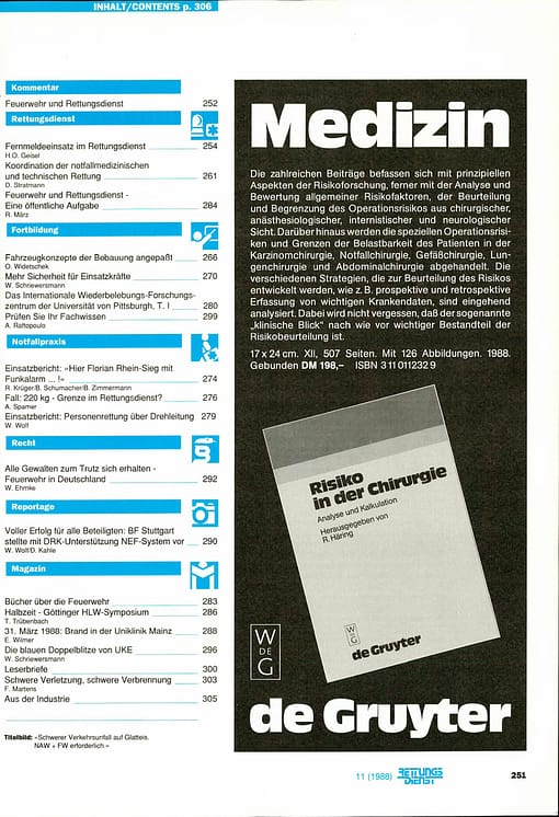 RETTUNGSDIENST 05/1988