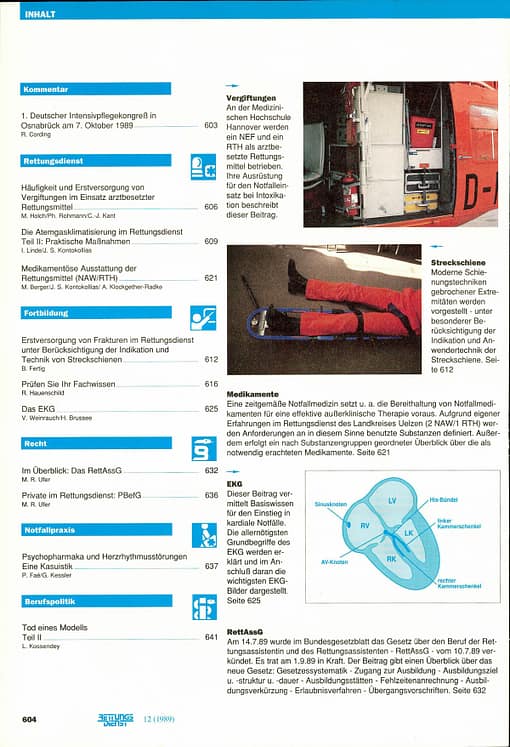 RETTUNGSDIENST 10/1989