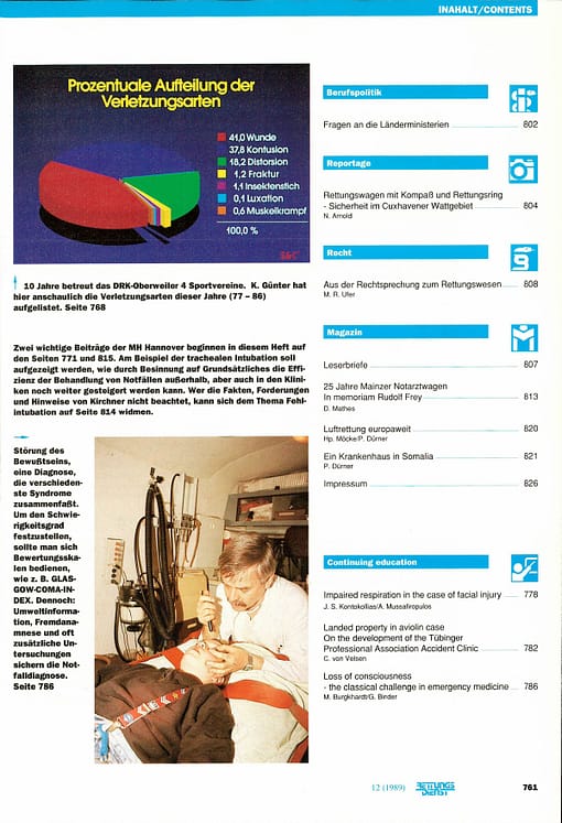 RETTUNGSDIENST 12/1989