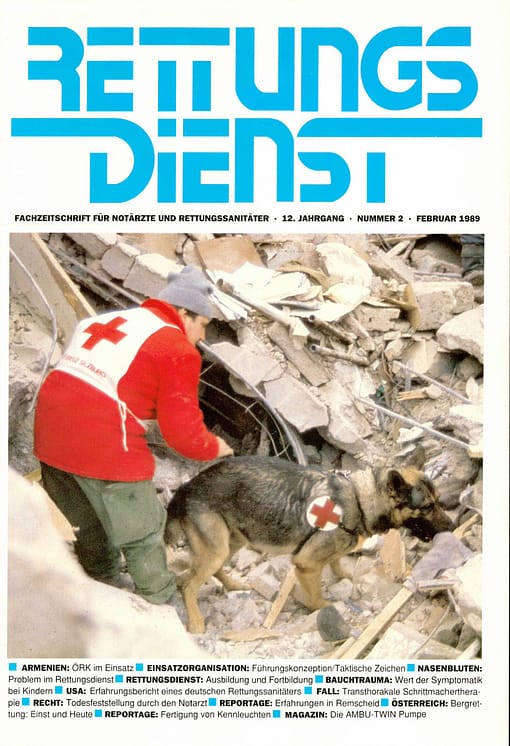 RETTUNGSDIENST 02/1989