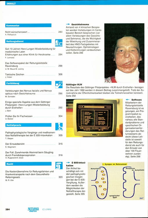 RETTUNGSDIENST 05/1989