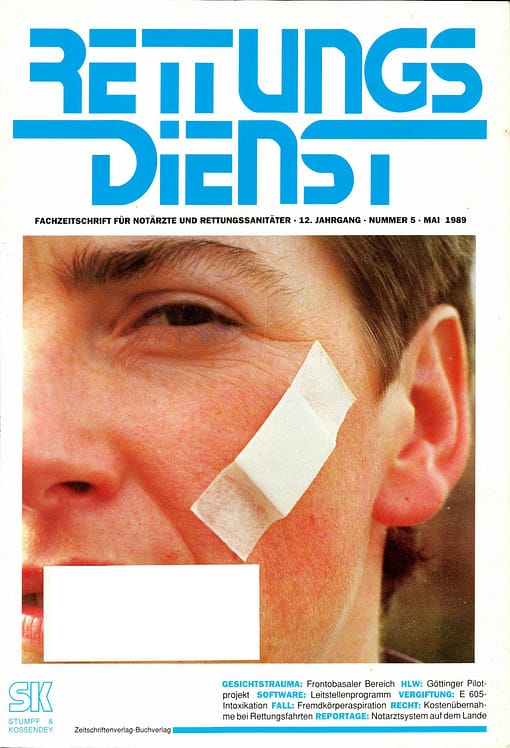 RETTUNGSDIENST 05/1989