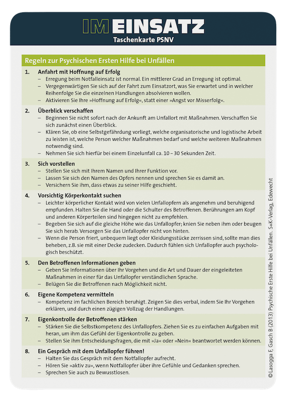 PSNV - Taschenkarte für Einsatzkräfte im Bevölkerungs- und Katastrophenschutz (Bundle) – Bild 2