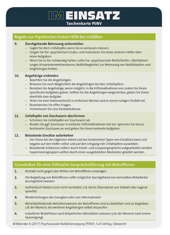 PSNV - Taschenkarte für Einsatzkräfte im Bevölkerungs- und Katastrophenschutz (Bundle) – Bild 3