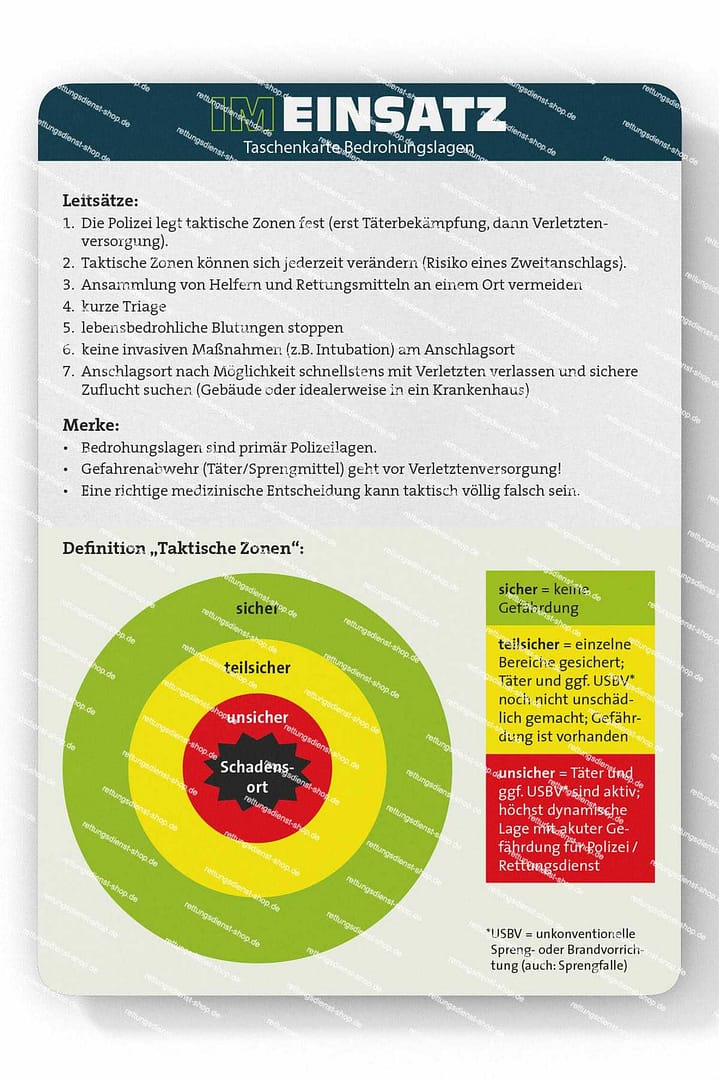 Bedrohungslagen - Taschenkarte für Einsatzkräfte im Bevölkerungs- und Katastrophenschutz – Bild 2