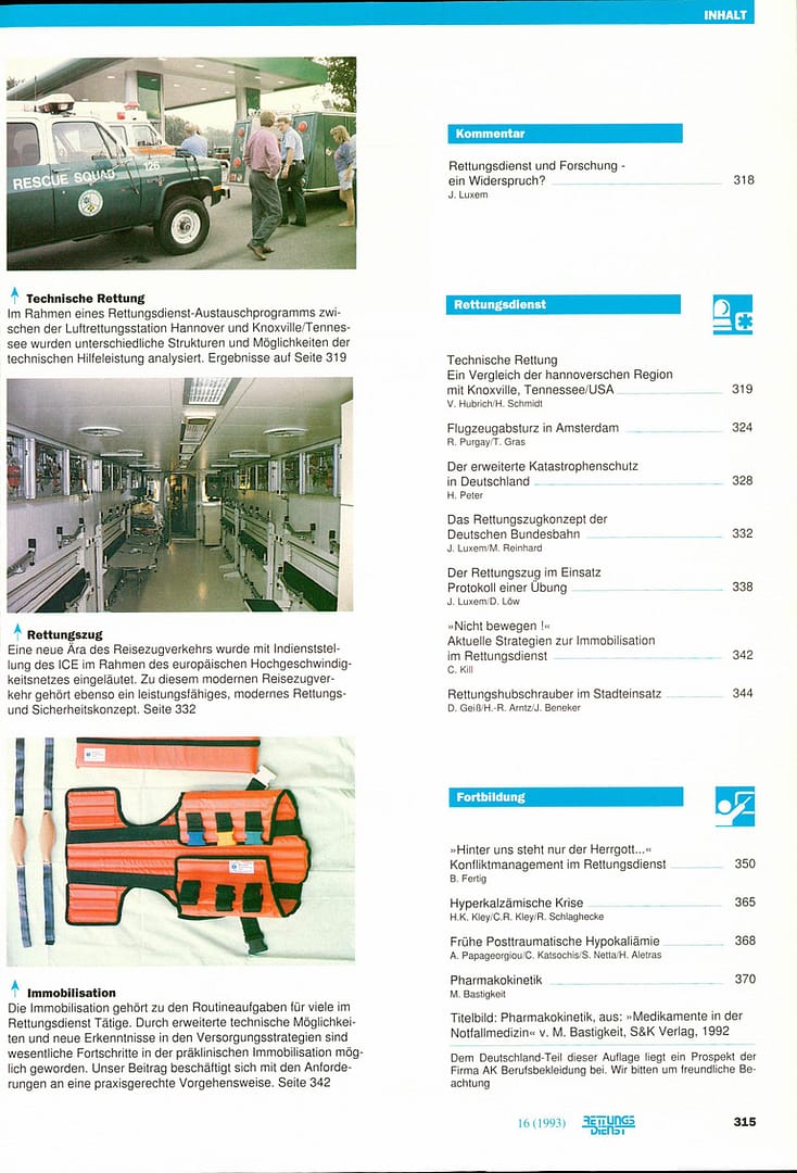 RETTUNGSDIENST 05/1993