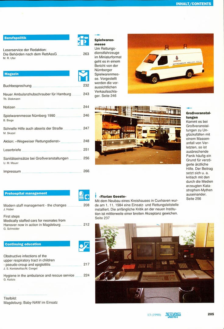 RETTUNGSDIENST 04/1990