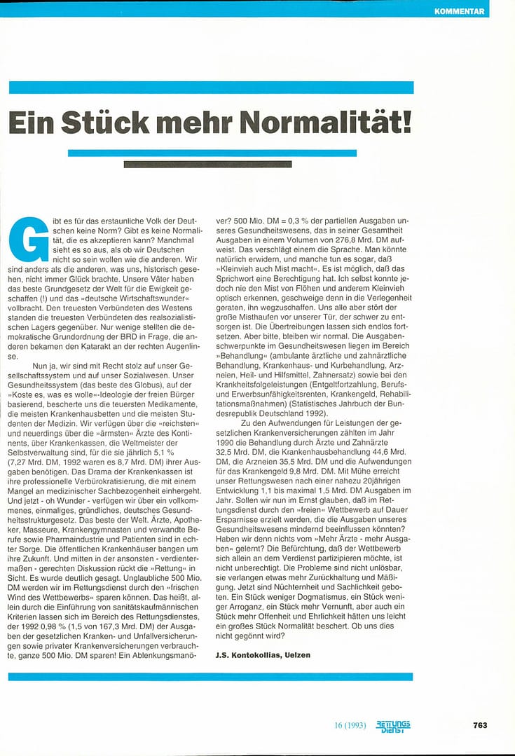 RETTUNGSDIENST 10/1993