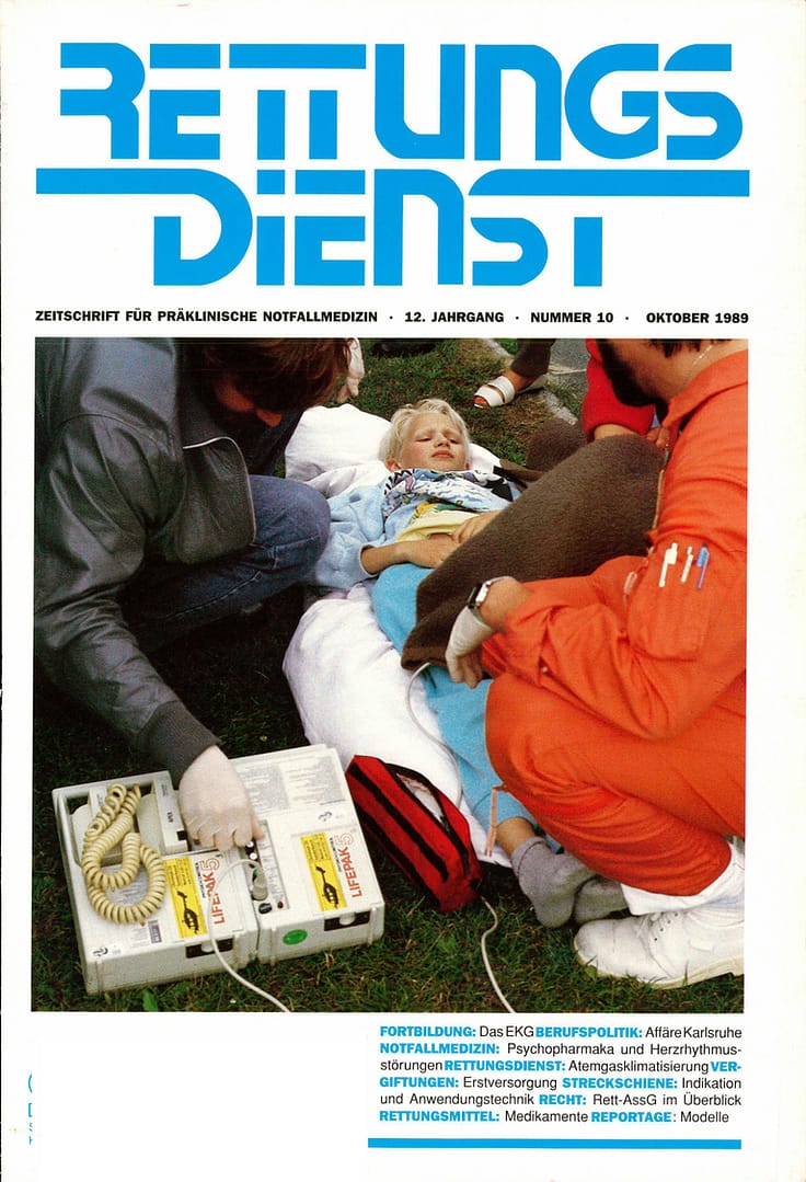 RETTUNGSDIENST 10/1989