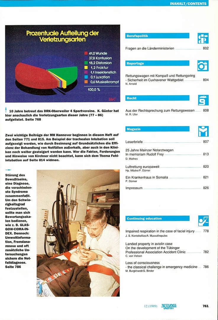 RETTUNGSDIENST 12/1989