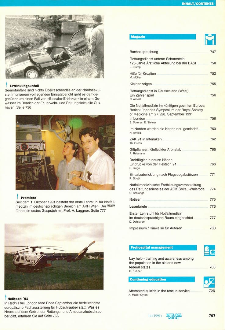 RETTUNGSDIENST 11/1991