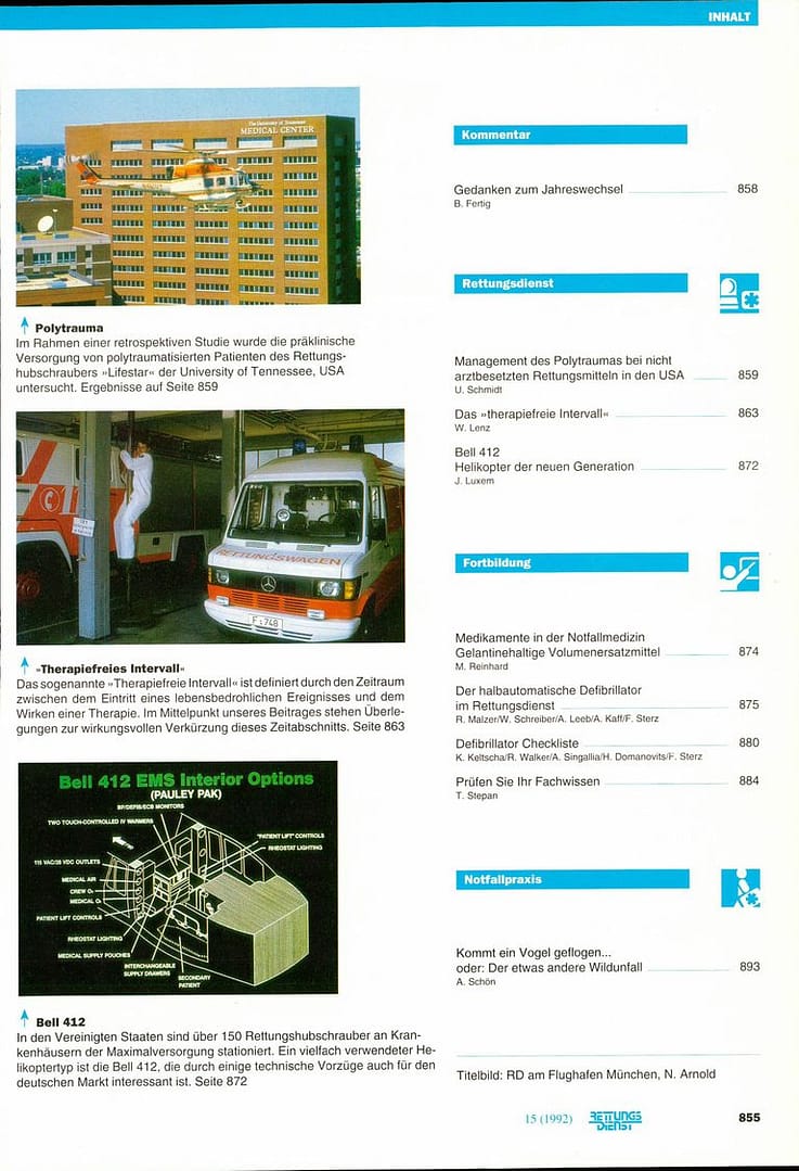 RETTUNGSDIENST 12/1992
