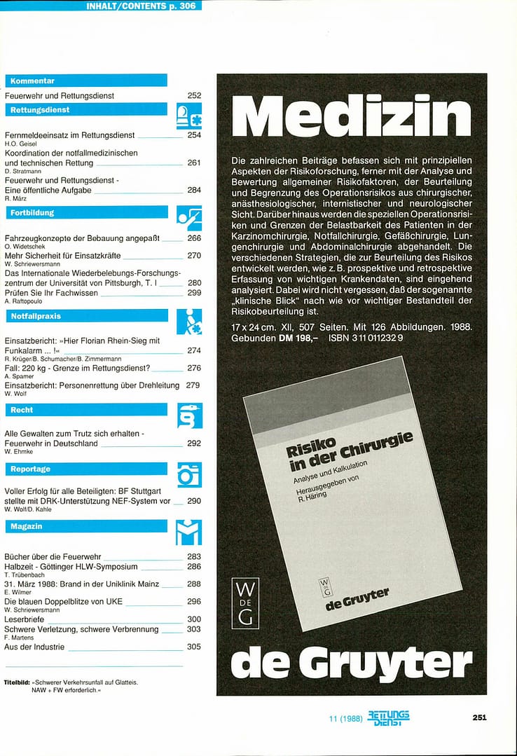 RETTUNGSDIENST 05/1988