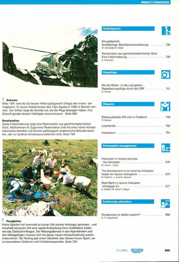 RETTUNGSDIENST 11/1989