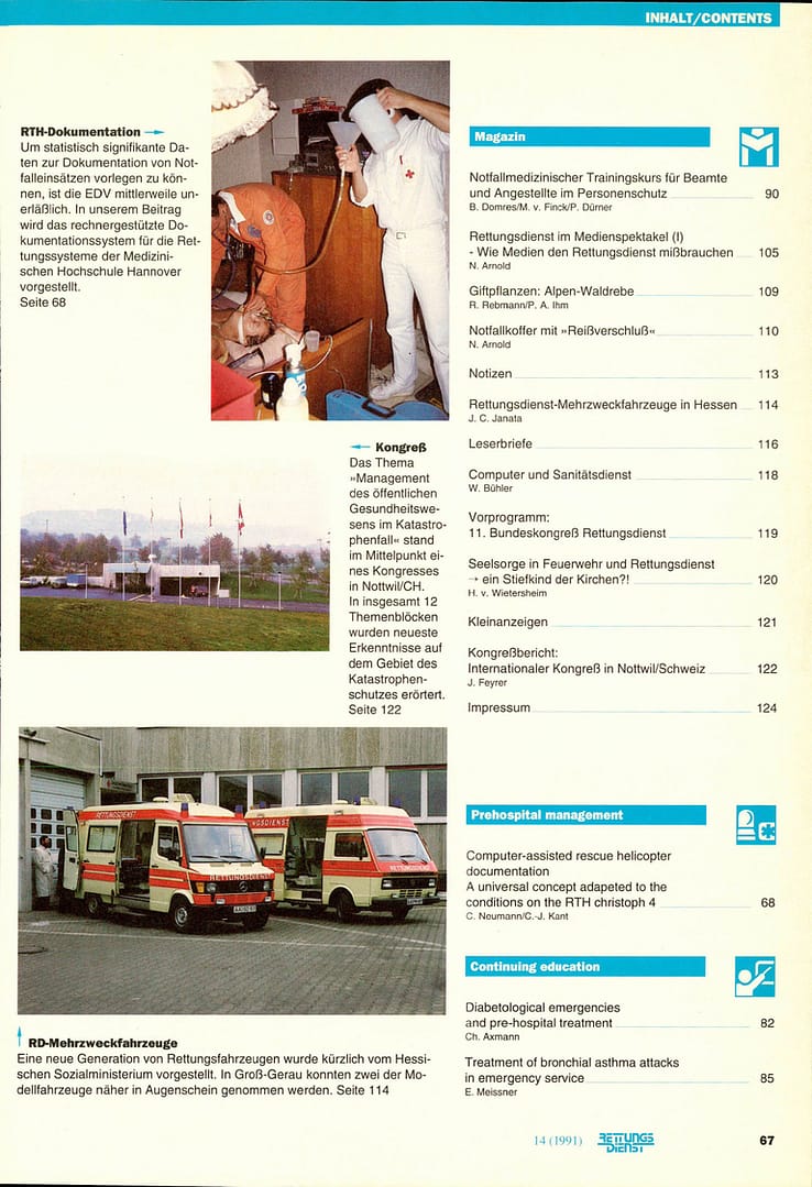 RETTUNGSDIENST 02/1991