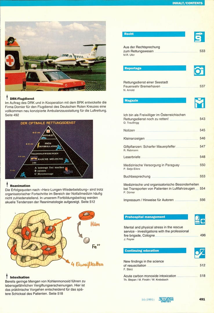 RETTUNGSDIENST 08/1991