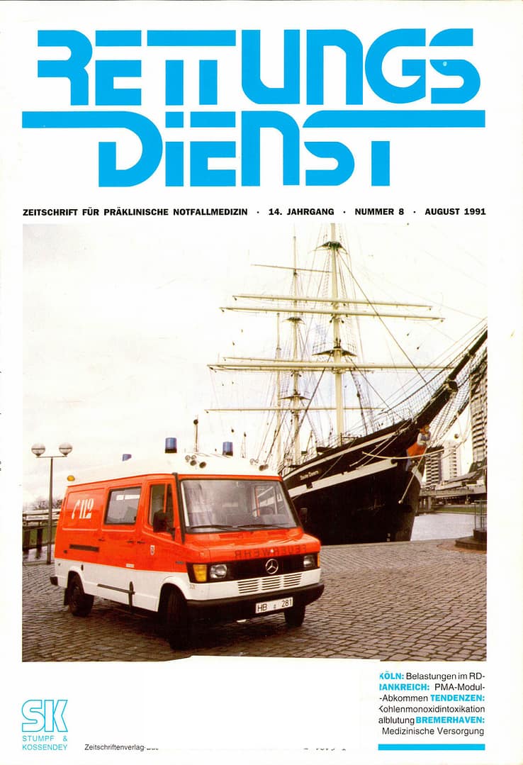 RETTUNGSDIENST 08/1991