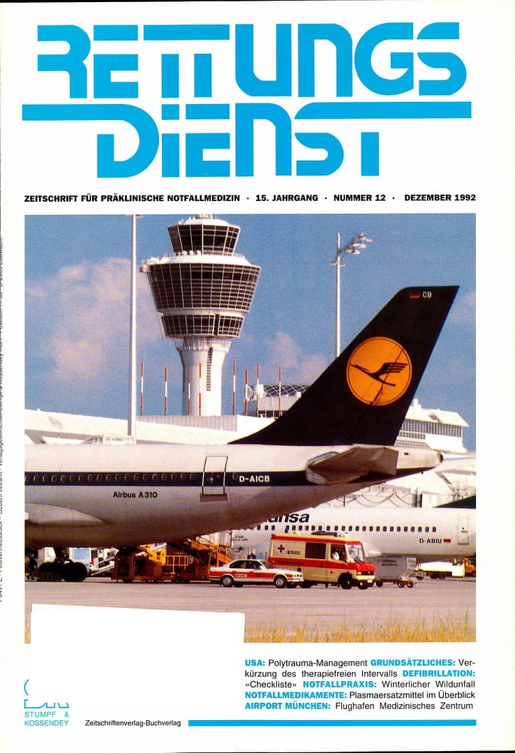 RETTUNGSDIENST 12/1992