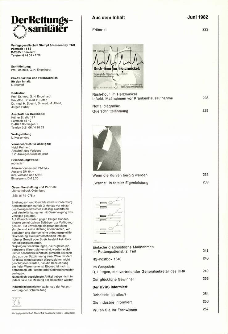 Der Rettungssanitäter 06/1982