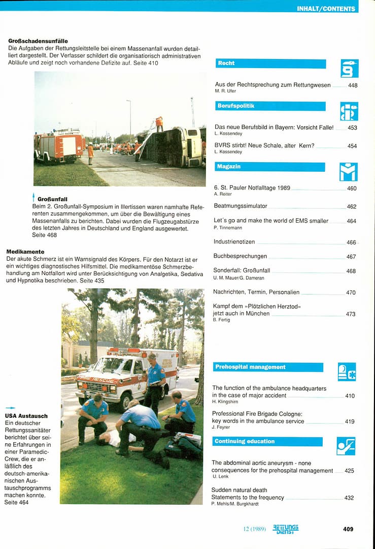 RETTUNGSDIENST 07/1989
