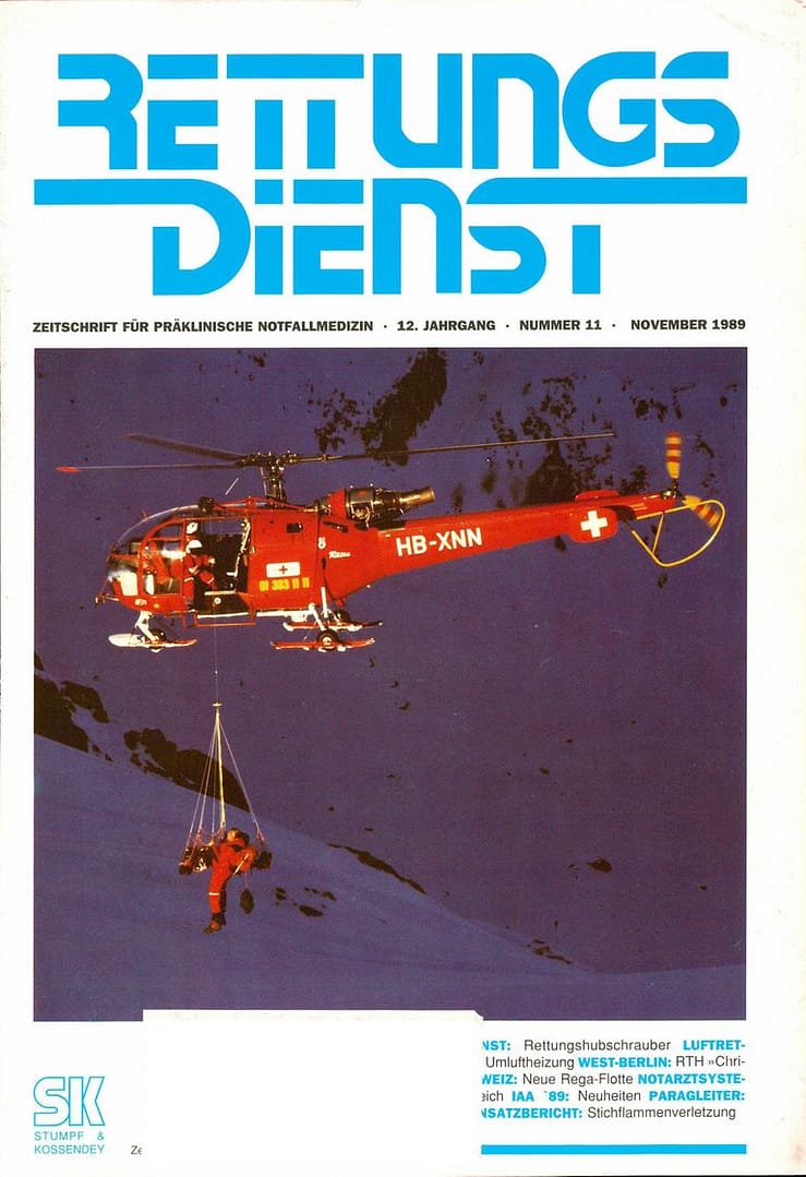 RETTUNGSDIENST 11/1989