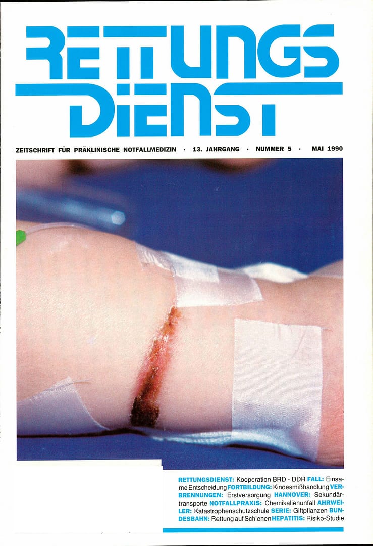 RETTUNGSDIENST 05/1990