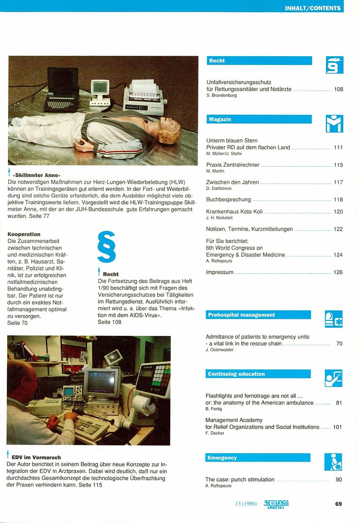 RETTUNGSDIENST 02/1990