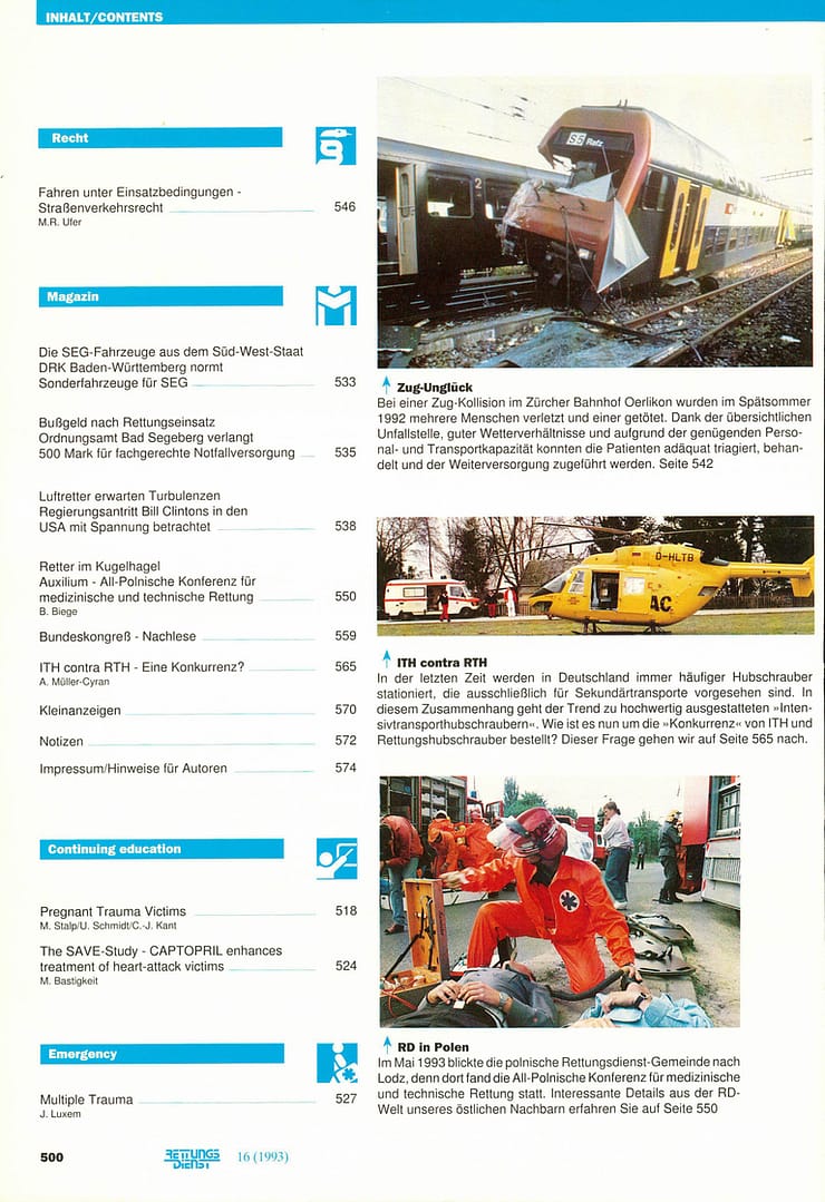 RETTUNGSDIENST 07/1993