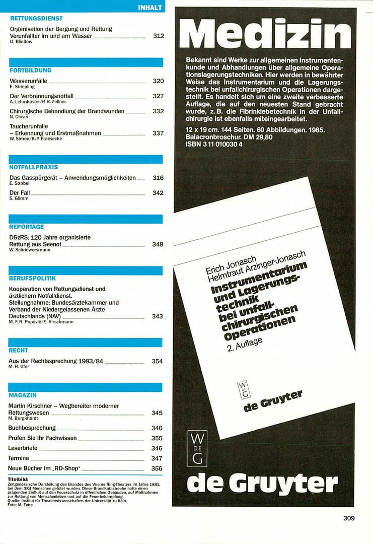 RETTUNGSDIENST 07/1985