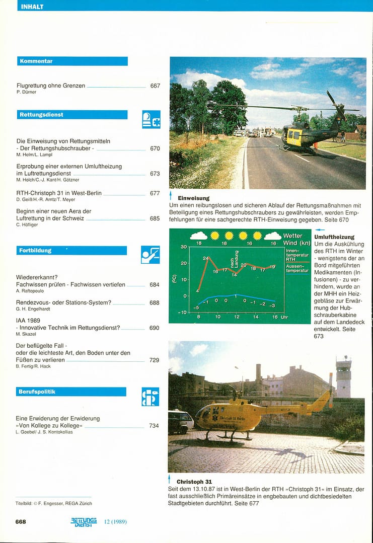 RETTUNGSDIENST 11/1989