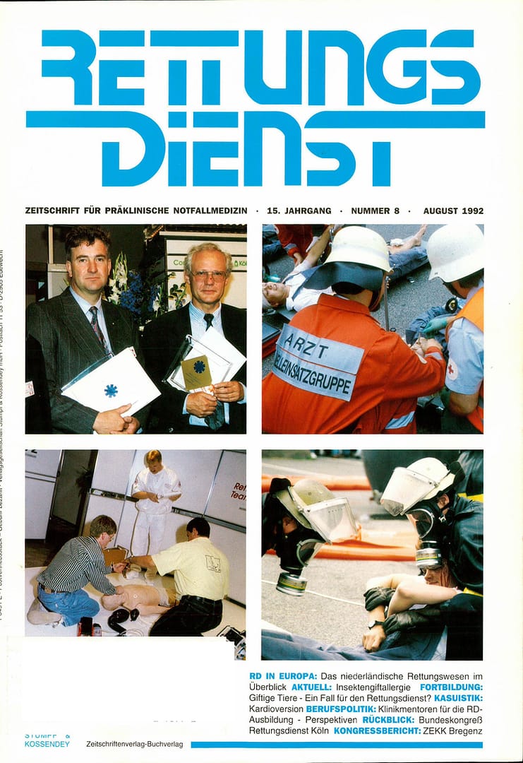 RETTUNGSDIENST 08/1992