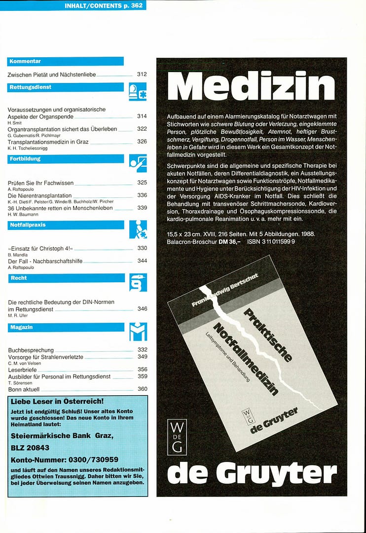 RETTUNGSDIENST 06/1988