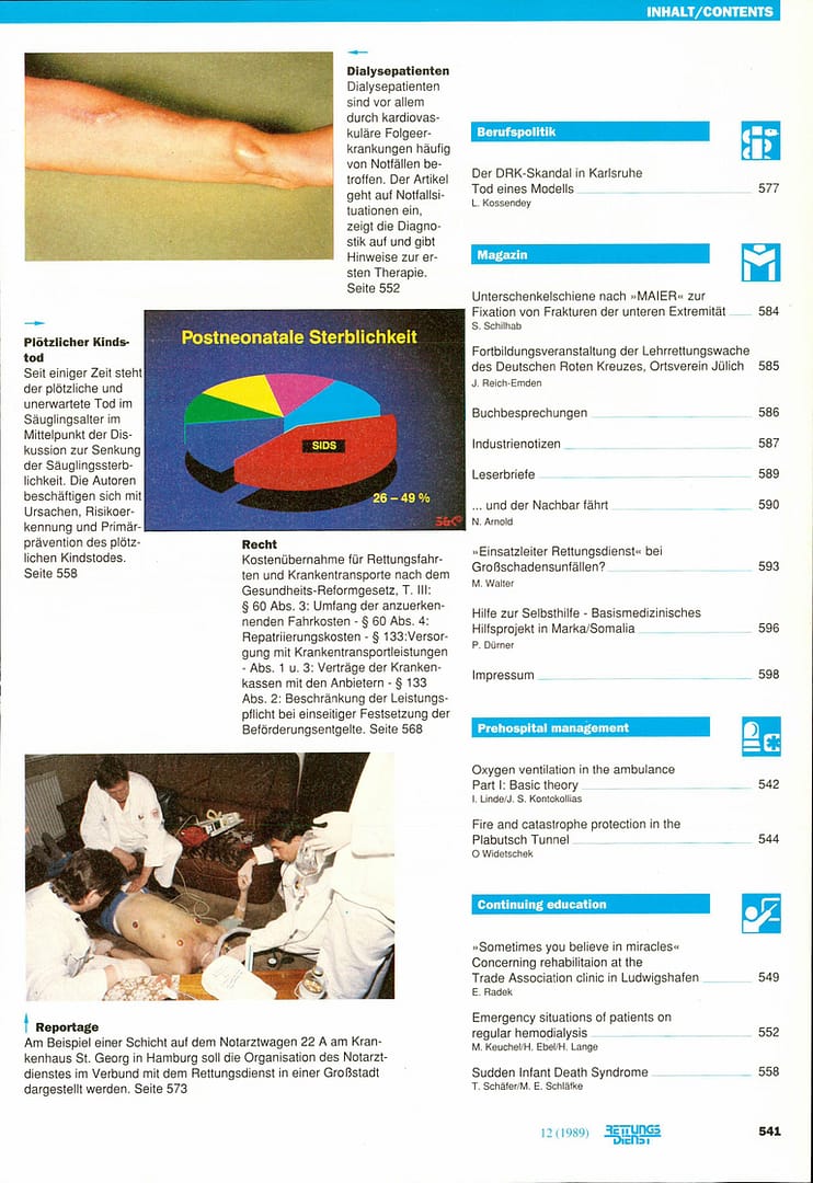 RETTUNGSDIENST 09/1989