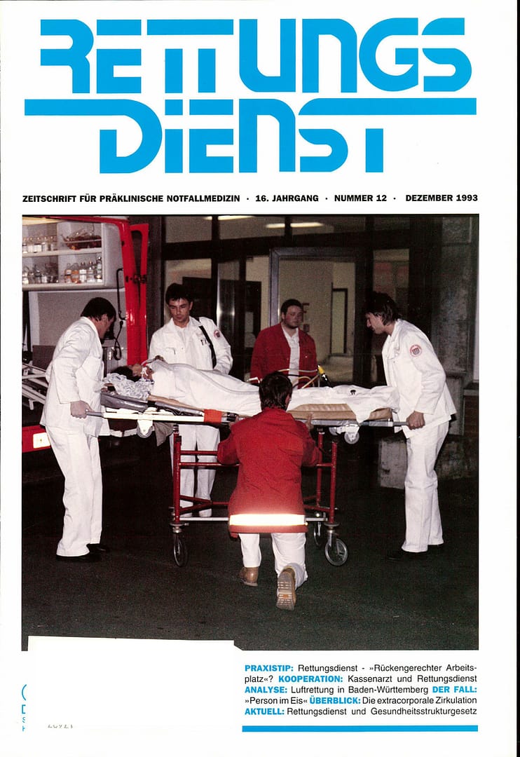 RETTUNGSDIENST 12/1993