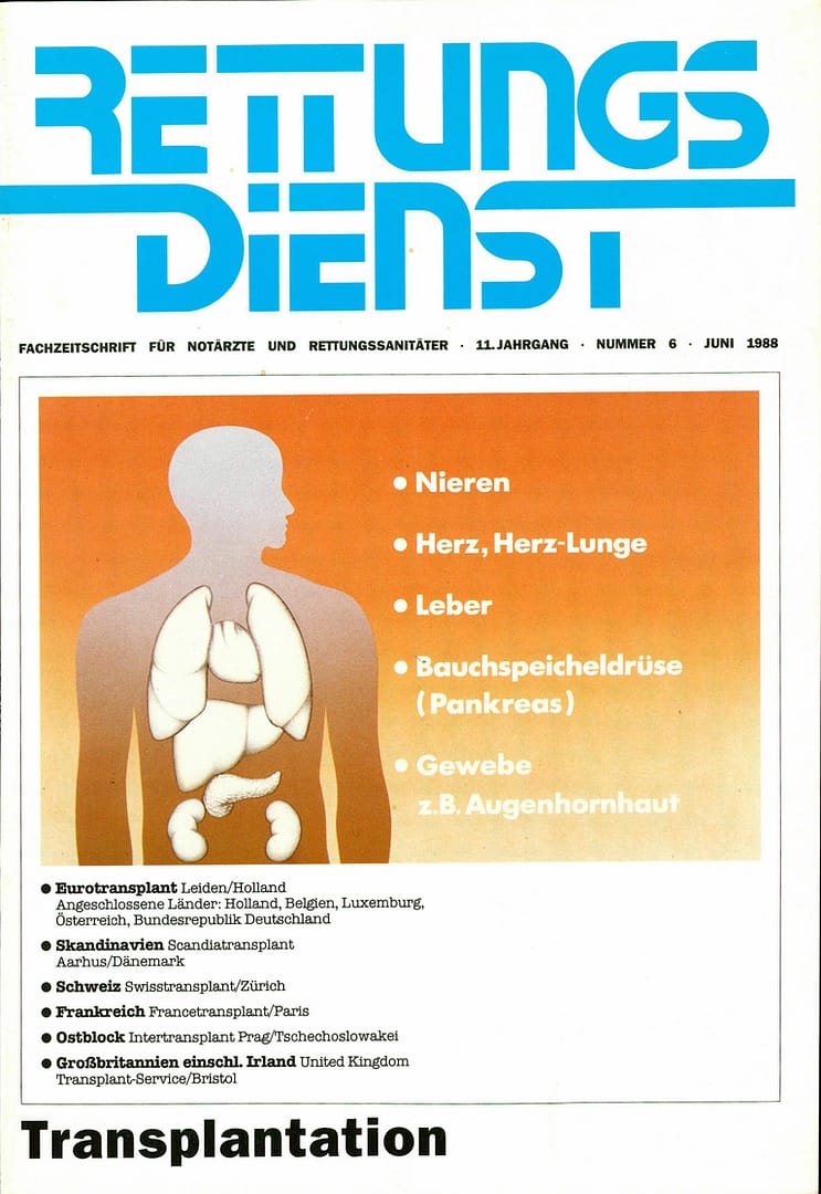 RETTUNGSDIENST 06/1988