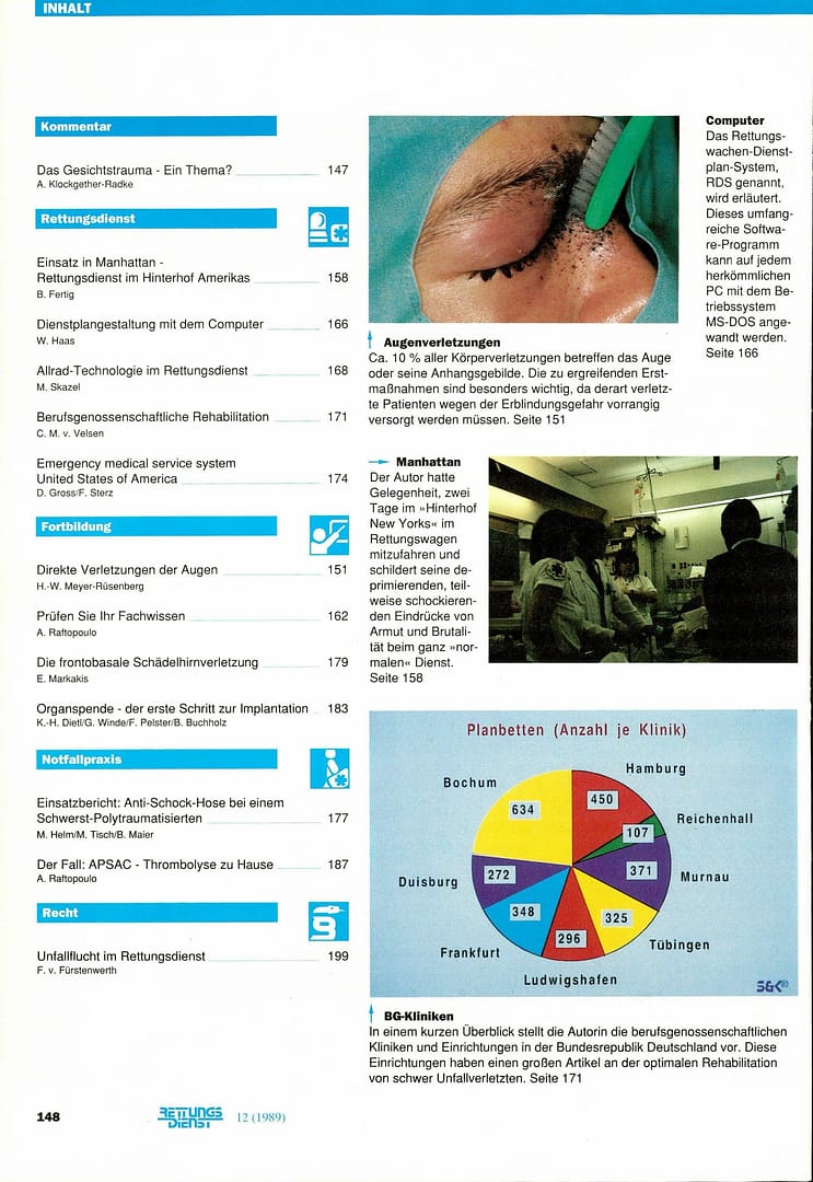 RETTUNGSDIENST 03/1989