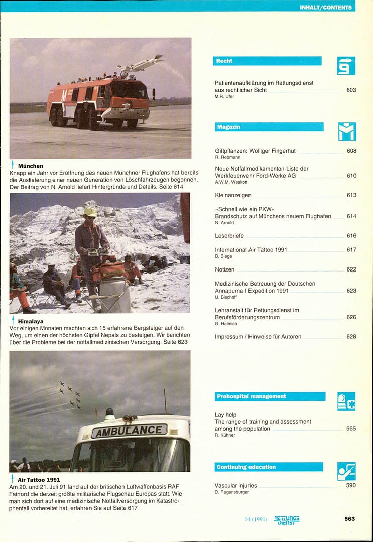 RETTUNGSDIENST 09/1991